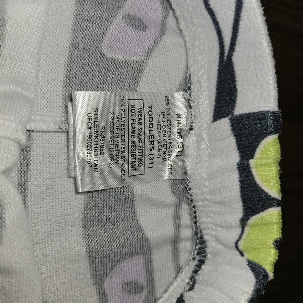 Disney Halloween Mickey Mouse Mummy Pajamas Set in kids size 3T